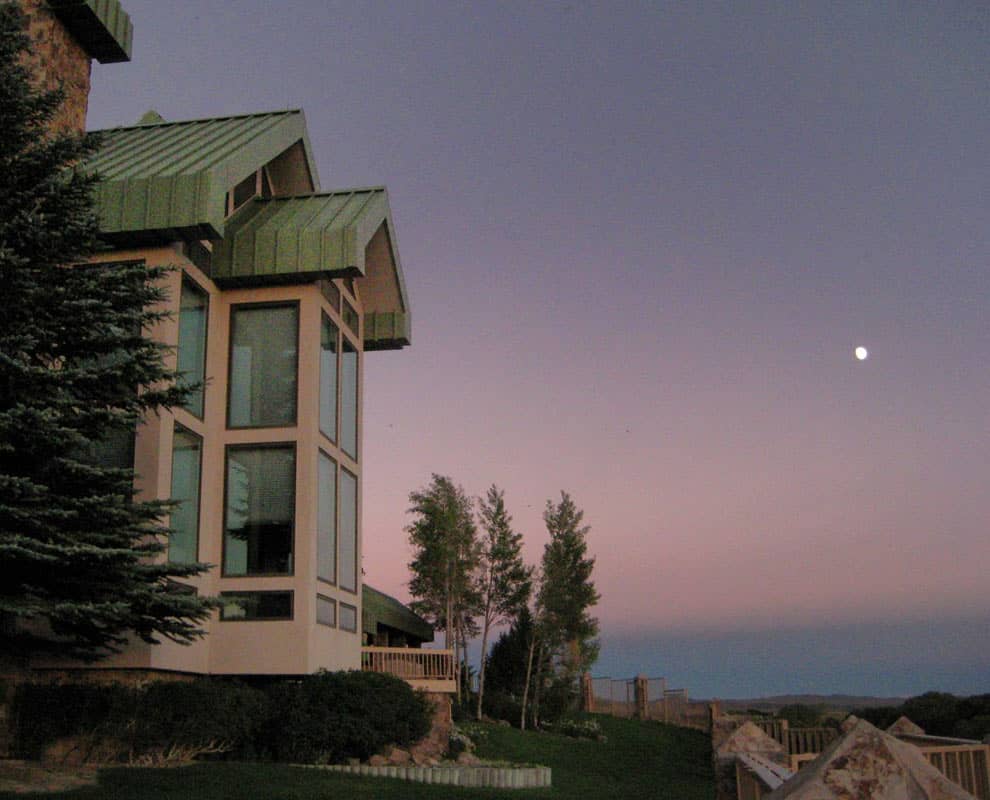 Property at dusk